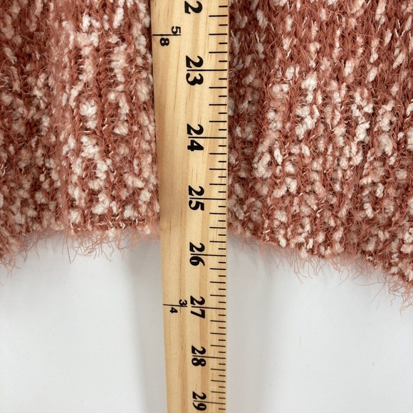 LC Lauren Conrad Sweater Womens XL Beige Pink Knit Turtleneck Slit Pullover - Picture 16 of 16